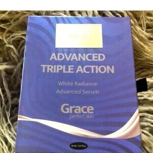 GRACE ADVANCED TRIPLE ACTION-WHITE RADIANCE ADVANCED SERUM-1.07 fl oz /30 ml-NEW